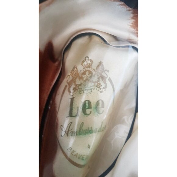 Vintage Lee Ambassador Lee Fur Felt Hat Beaver Finish Dark Green Size 7 - Picture 10 of 12